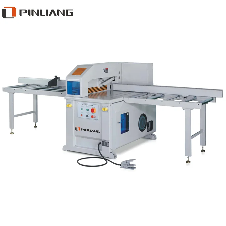 25inch width woodworking cutting saw Pinliang MJ276B Pneumatic wood cross cut off saw machine