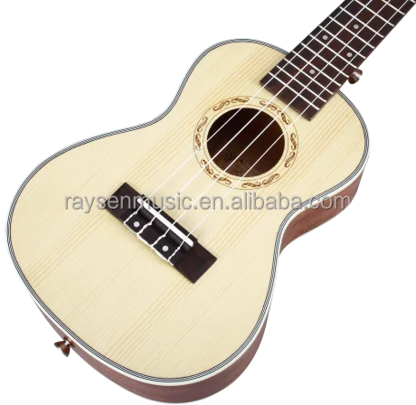 Raysen Mahalo Ukulele Spruce Top Left Handed Ukulele Custom Chinese Guitar