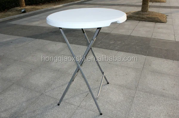 tall round table for netherland/80cm round HDPE folding outdoor cocktail table/for two people use bar table/couple with chairs