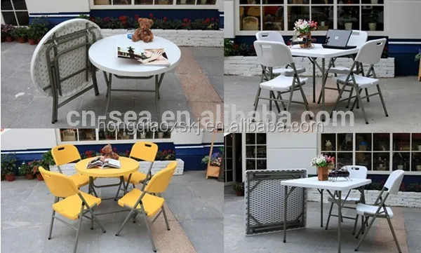 34inch plastic folding square table, outdoor leisure table, household dinning/game table