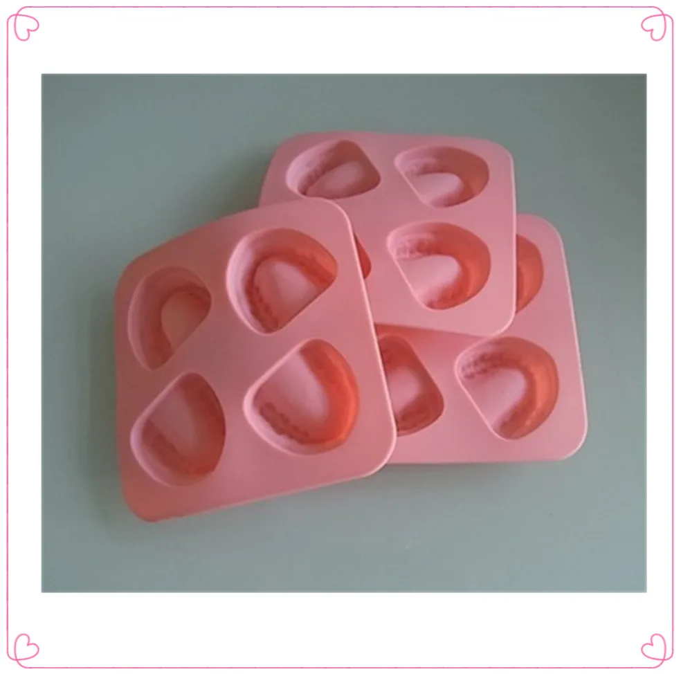 Silicone freezing mould of teeth shape ice tray mold