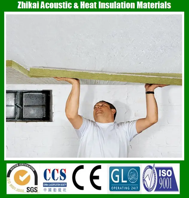 Крыша-теплоизоляция минеральной ваты панели, 120 кг/м3 Несгораемого утеплителя Rockwool