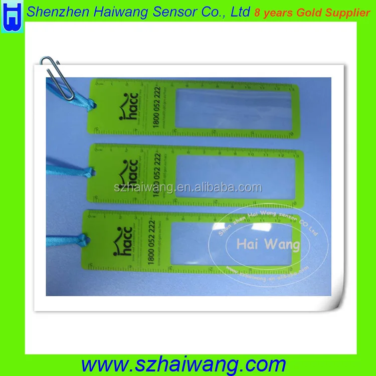 Стильный Promontion Подарок ПВХ Кредитной Лупа для Закладки