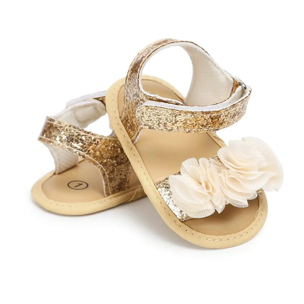 Summer Kids Sandals 2019 Children Candy Color Slippers Gold Cute Soft Baby Shoes Girls Sandals Cotton Comfortable Sole