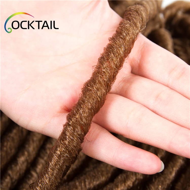 Imported fiber soft dreadlocks braids weave pictures, soft faux locs braiding hair, soft lock hair twist braid extension