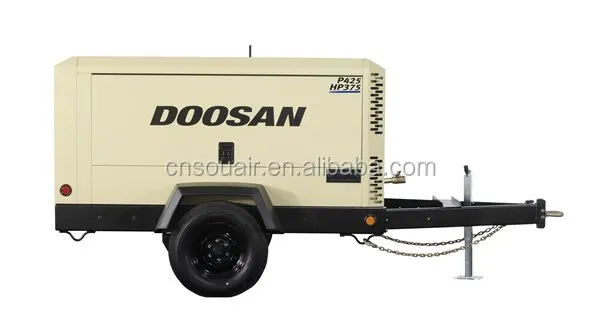 425cfm 100psi Ingersoll-rand Doosan портативный дизельный винтовой воздушный компрессор модель P425/HP375WCU HP450/VHP400WCU P600/XP535WCU