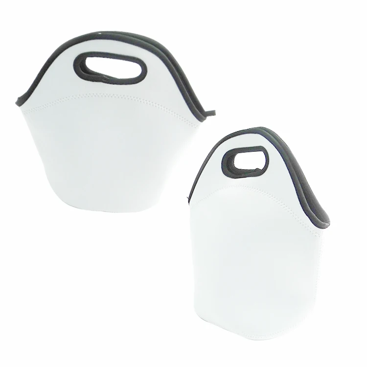 Для сублимационной печати белая портативная изолированная сумка для ланча неопреновая