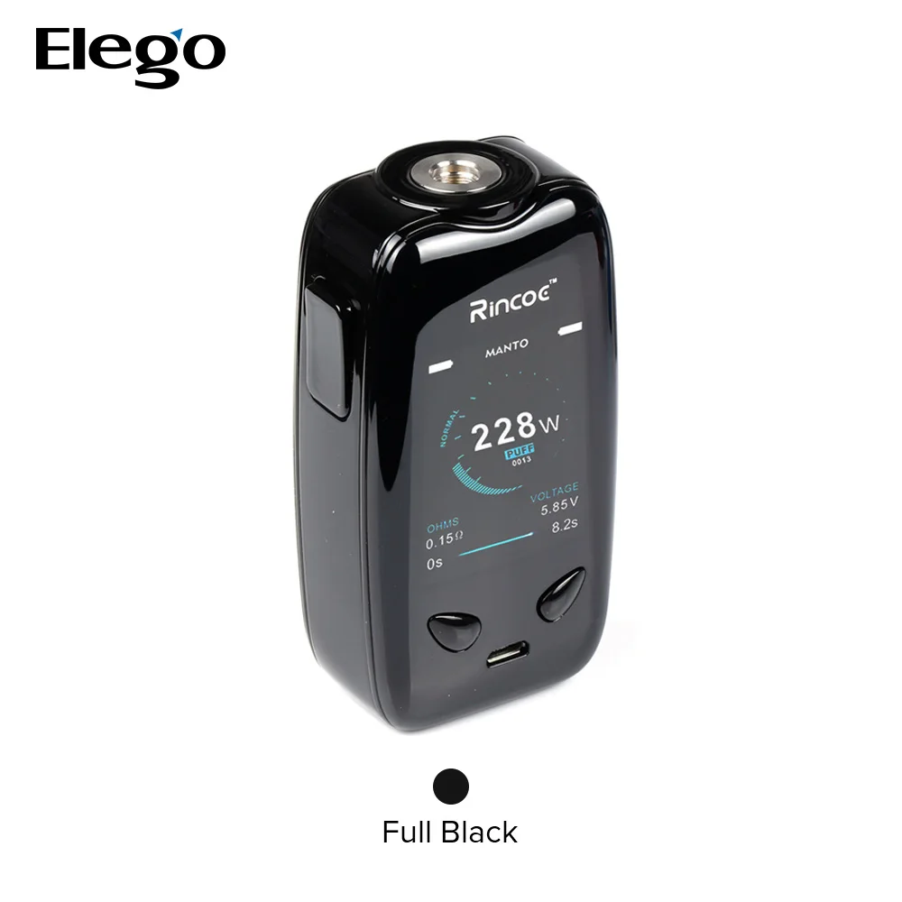 Лидер продаж, электронные сигареты Rincoe Manto 228 Вт TC Mod
