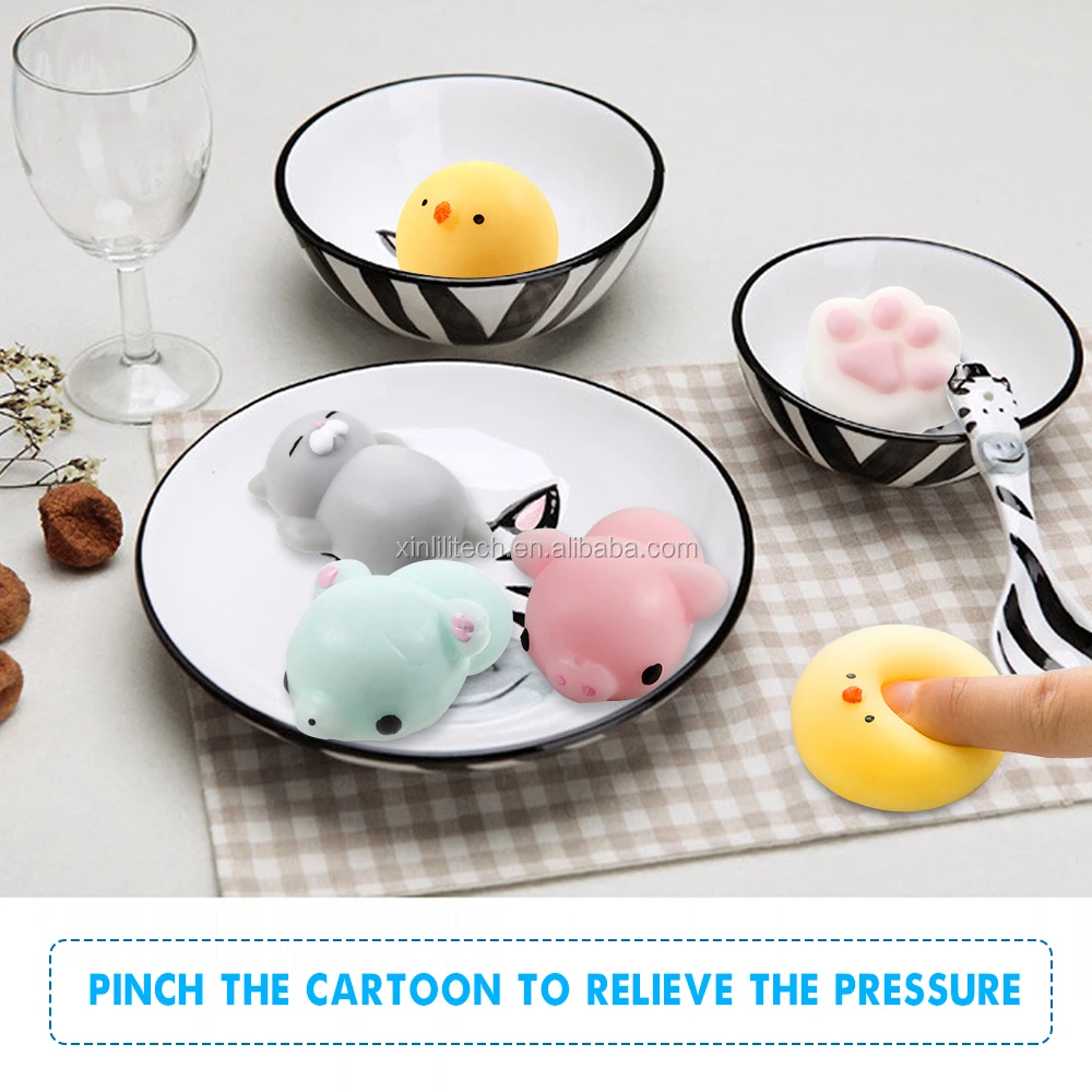 
Squishy Phone Straps for iPhone Cute Mini Soft Silicone Squishy Toy Finger Pinch Squeeze Toy 