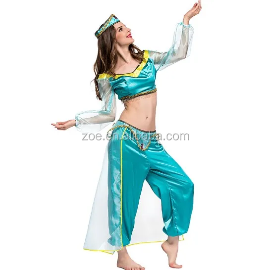 Popular Movie The Magic Lamp Aladdin Cosplay Sequined Costumes Wholesale Uniform
