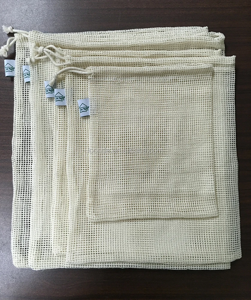 Многоразовые мешки для вегетарианцев из натурального хлопка с бумажной упаковкой