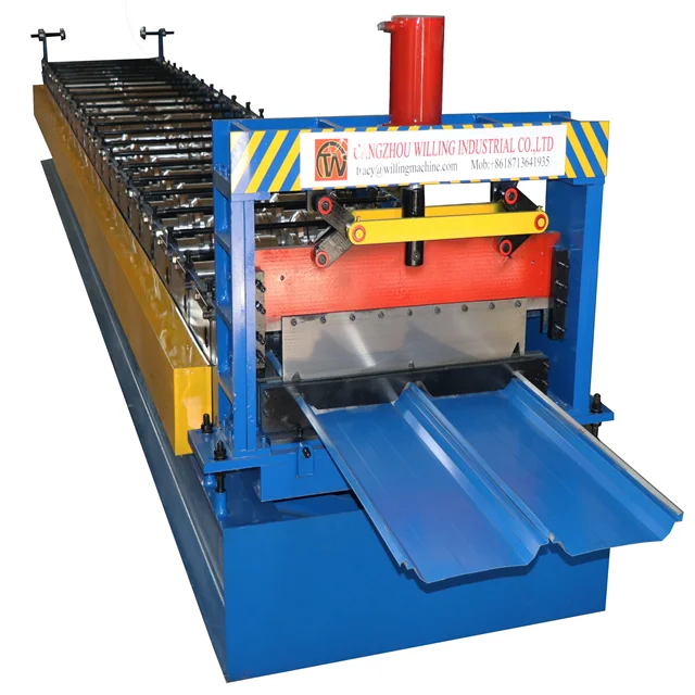 
Joint-Hidden Aluminum Profile Standing Seam Metal Roof Roll Forming Machine 