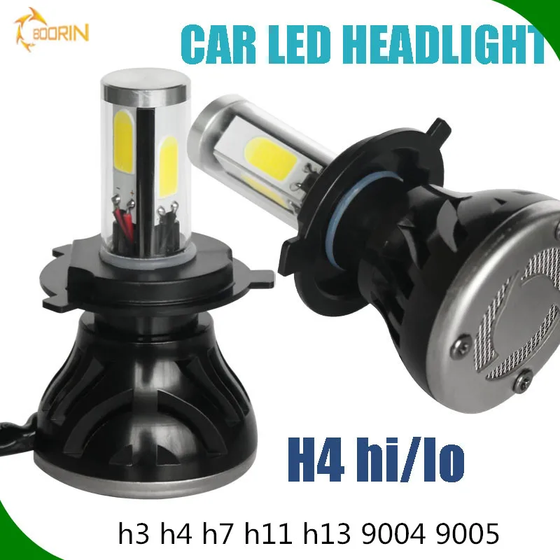 светодиодная лампа led фары h4 h1 h3 h7 h11 h13 ближний дальний свет 40w 4000lm 9-36v хорошо продавать для россии