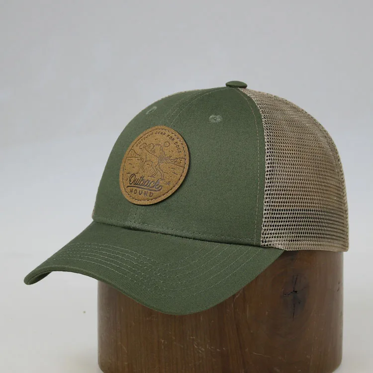 High Quality Personalized promotional trucker hats wholesale custom trucker leather patch cap