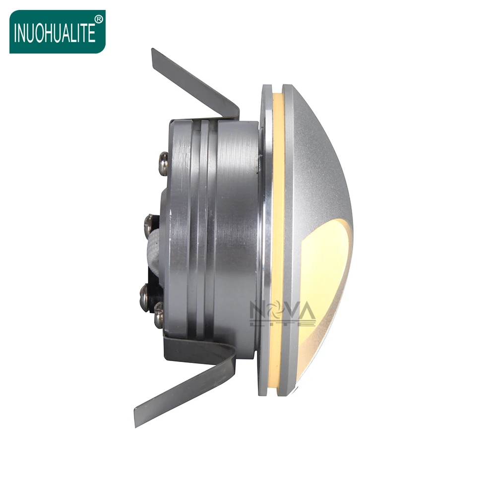 SAA Approval Certificated Aluminum Indoor Round Eyelid Recessed Baby Night Light Foot Led Stair Step Wall Light