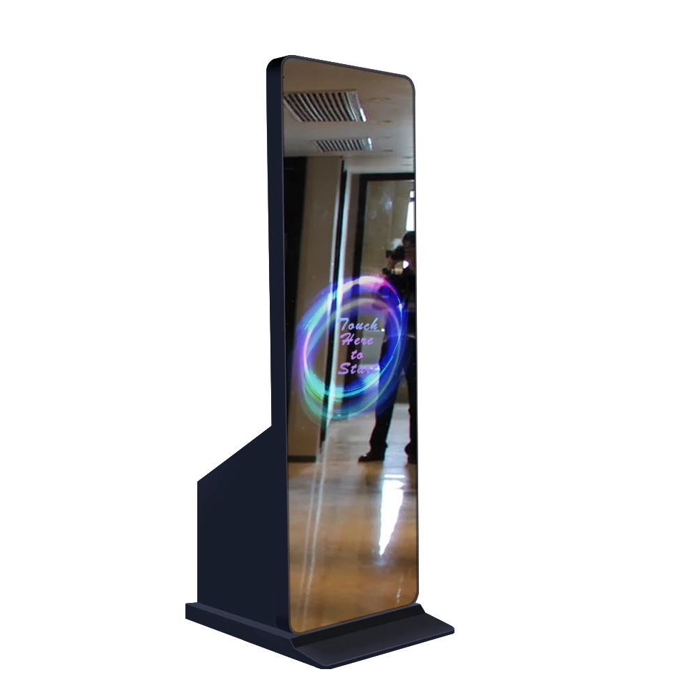 43 inch display screen 76 inch mirror area mobile photo booth, for any important occasion