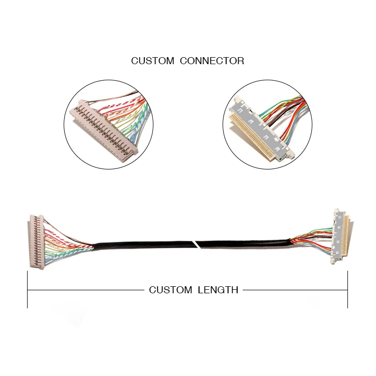 Lm270wq1 DN2800MT i-pex Lcd aces 88441 Monitor Long Molex Picoblade Connector To Lvds Cable