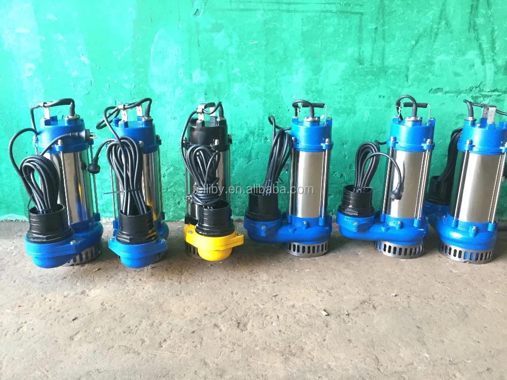 V2200 submersible sewage pump 3hp vertical submersible mud pump for waste water