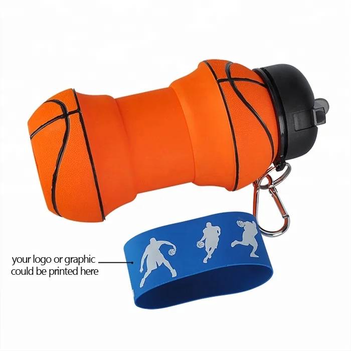 Wholesale BPA Free Silicone Collapsible Sports Water Bottle