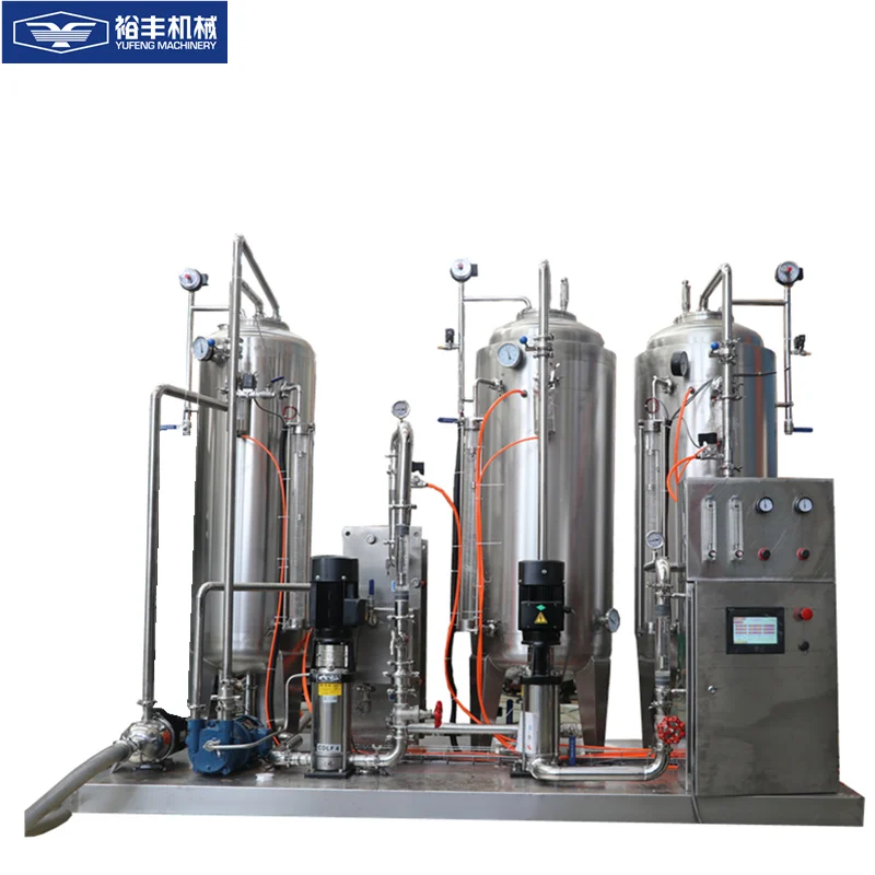 3 tanks CO2 mixing machine for carbonated water machine