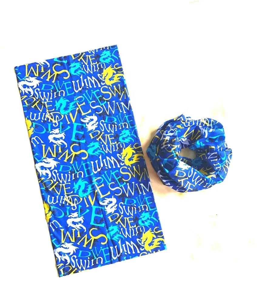 Quality dye sublimation custom logo seamless tubular bandana