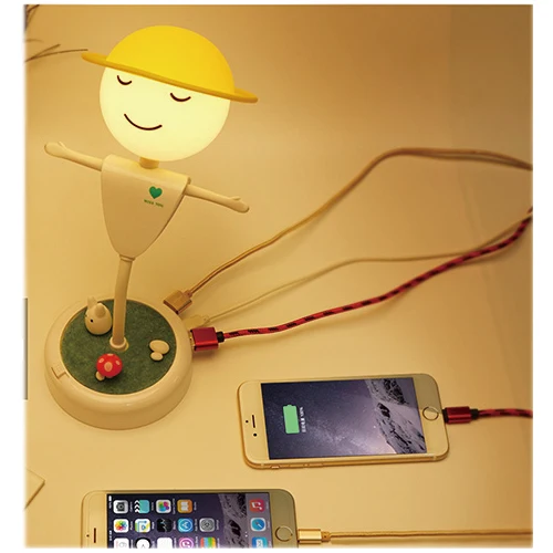 Creative Bedside Bedroom Scarecrow Night Light With Rechargeable Audio Function