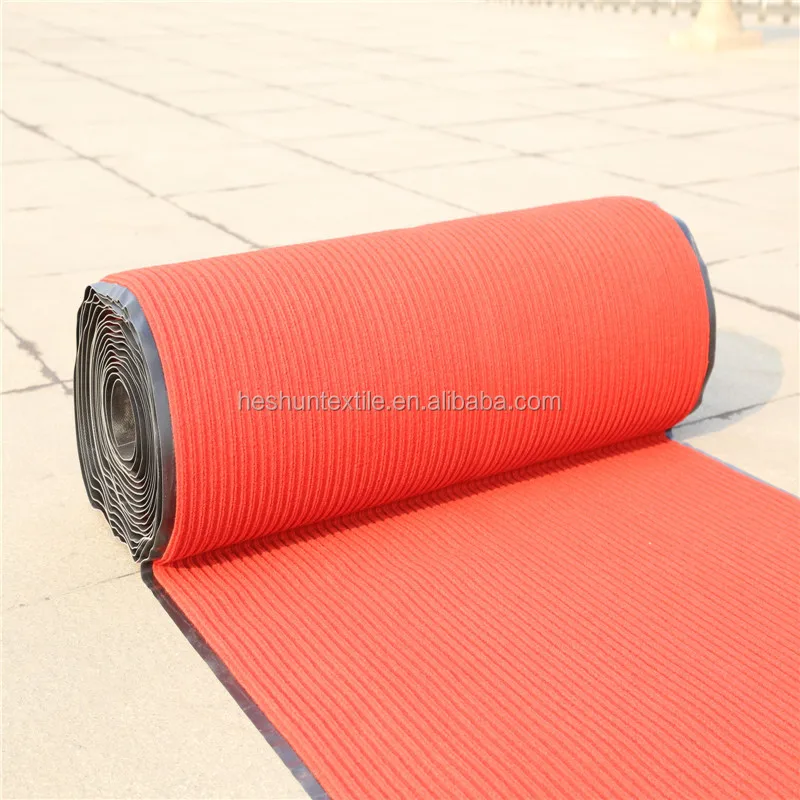 Flooring mat with PVC Vinyle back double stripe carpet manufacturer