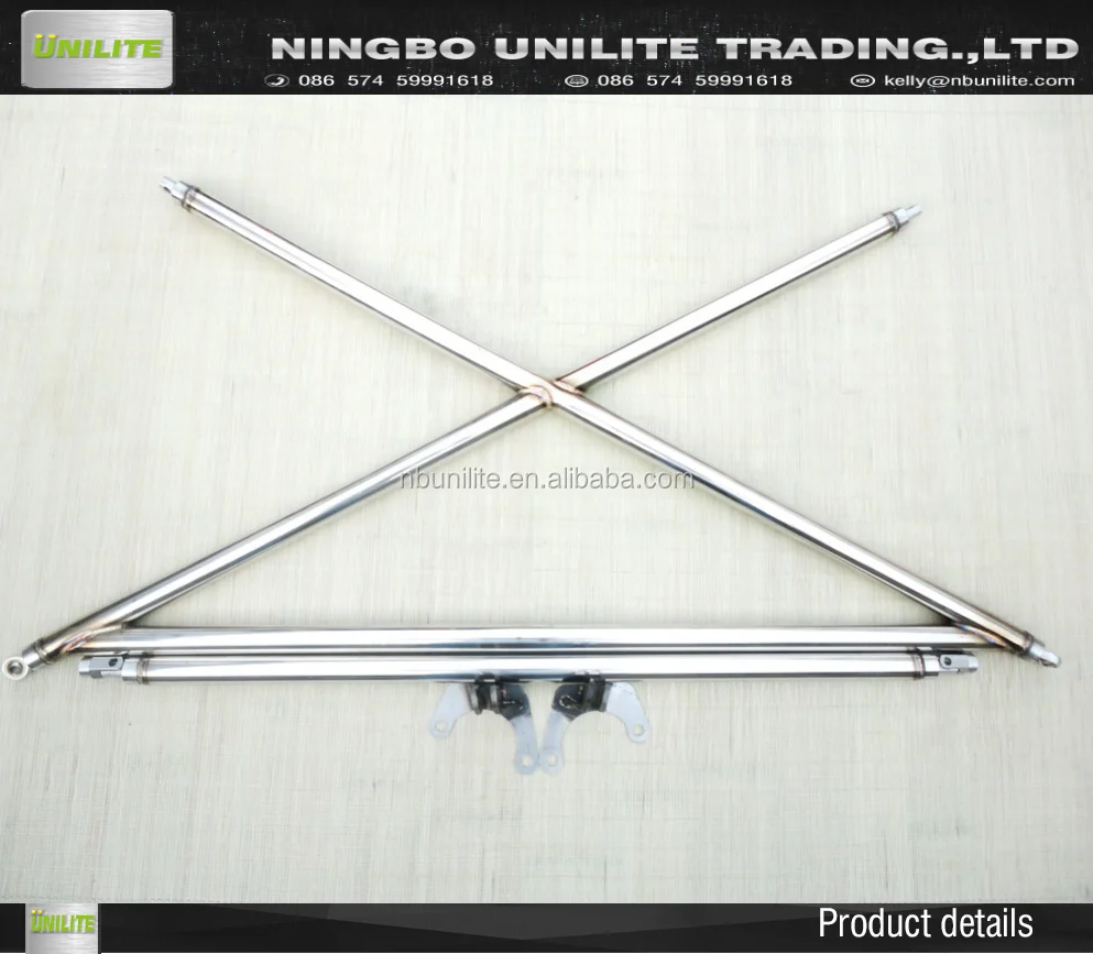 UNIVERSAL STAINLESS STEEL X SHAPE Seatbelt/Seat Belt Harness Bar