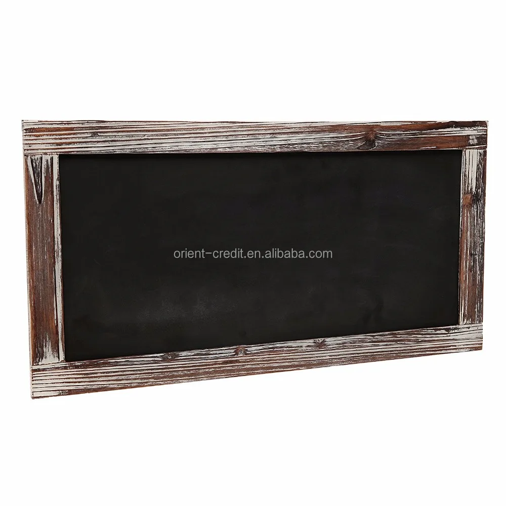 Distressed Whitewashed Wall Chalkboard Blackboard Great for Kitchen Decor, Weddings, Restaurant Menu