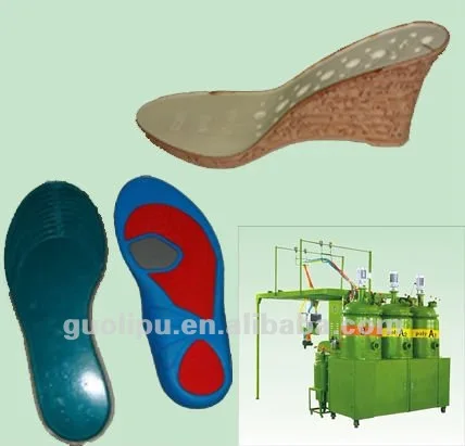 PU walking shoe sole injection molding machine