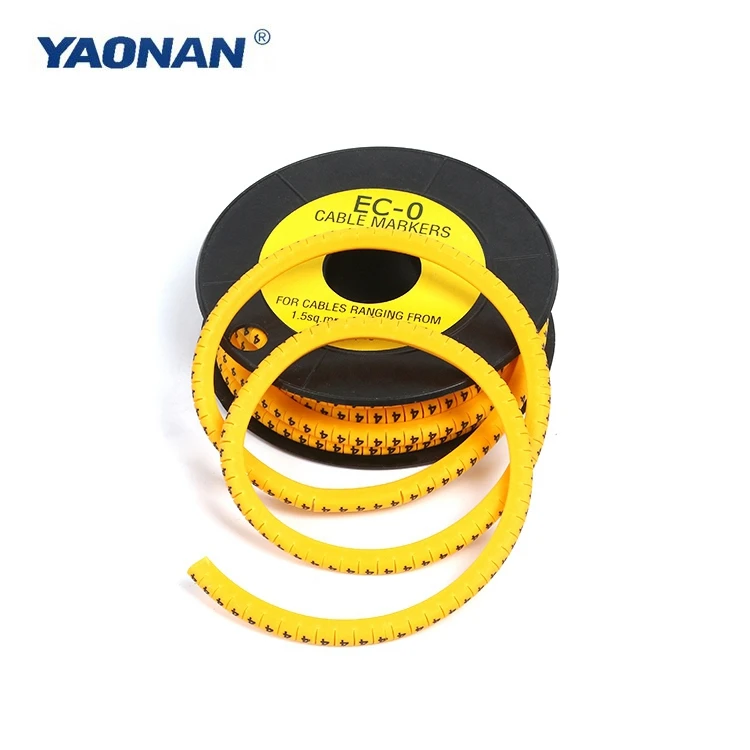 PVC Heat Resistant Clip Cable Marker/ Ec-1 Cable Marker Ferrules