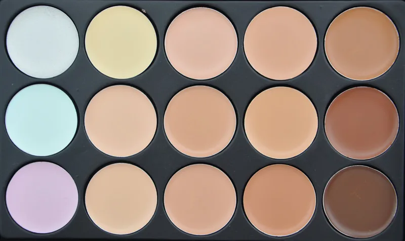 Concealer Palette 15 Colors Contour Face Cream Salon Makeup Case