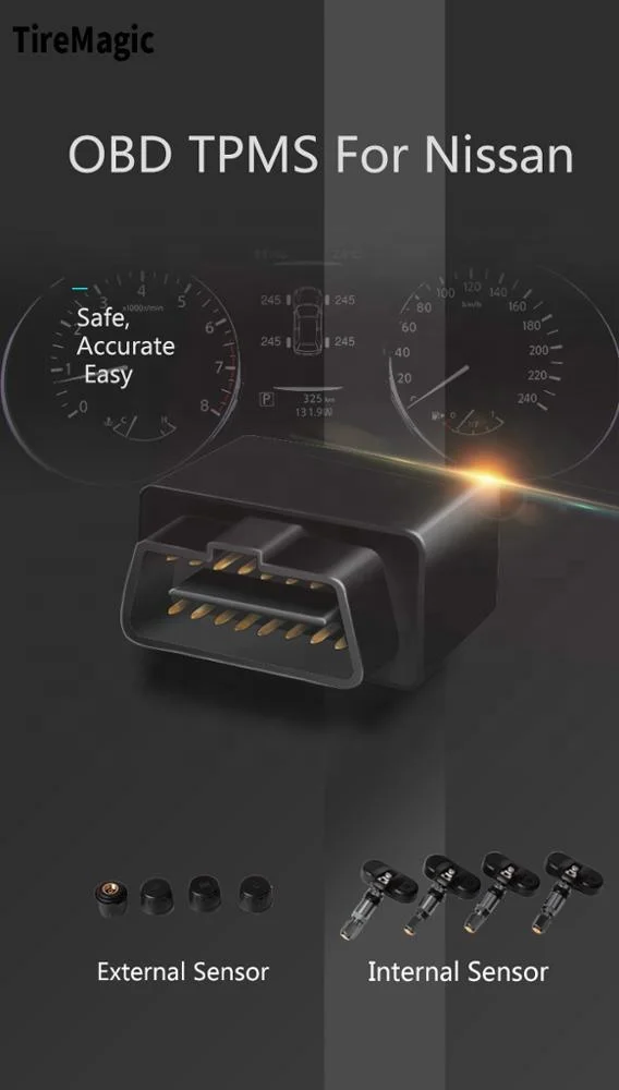 Система контроля шин TIIDA для nissan. На оригинальной автомобильной приборной панели новая система контроля давления в шинах внутренняя автомобильная система контроля давления