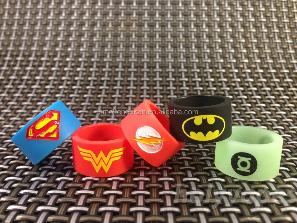 ecig silicone bands 13mm vape ring for ego series batteries decorative and protection resistance vape bands for ego vision