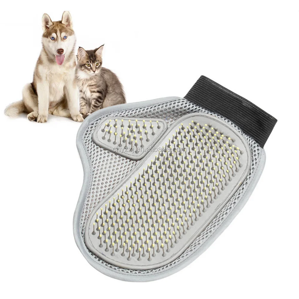 
Pet Grooming Tool Deshedding Gloves- Brush Comb Metal Tail Rake 