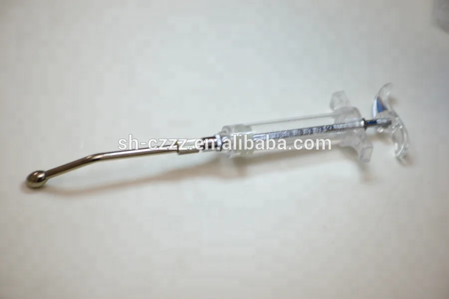 syringe cannula Thread Model CZ801 High Quality veterinary animal injectors drenching cannula