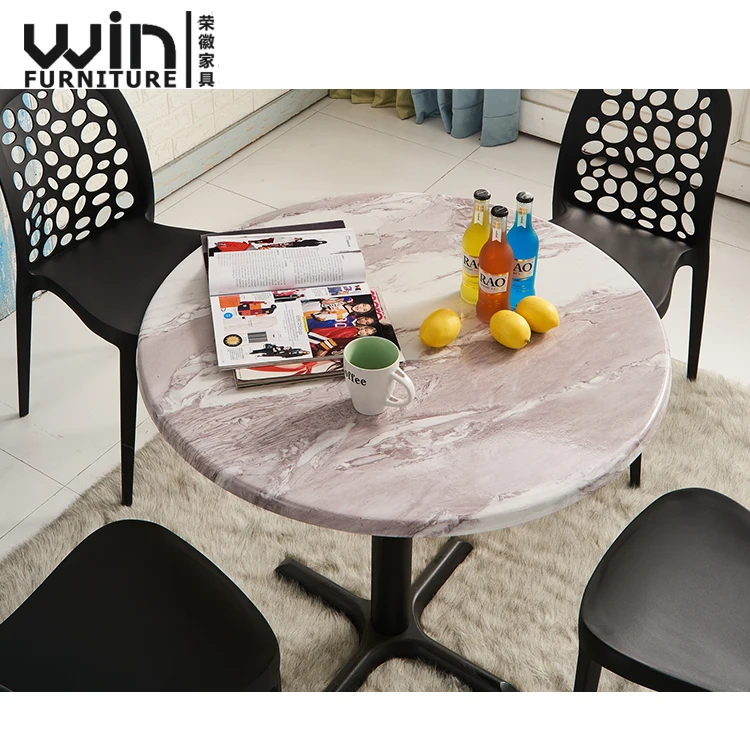 Cheap Round Dining Room Table Sets High Quality Home Use Coffee Table with Chair