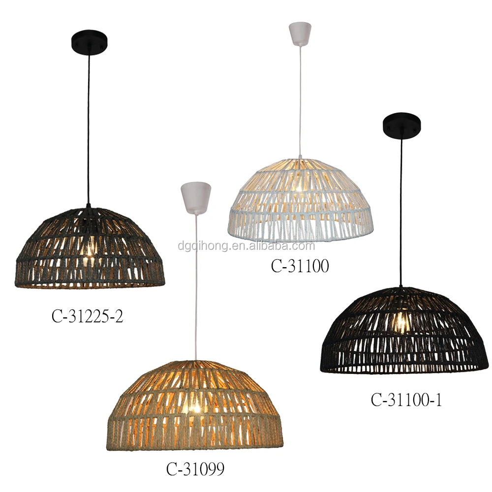 new designfashion paper rope wicker ceiling hanging pendant lamp light