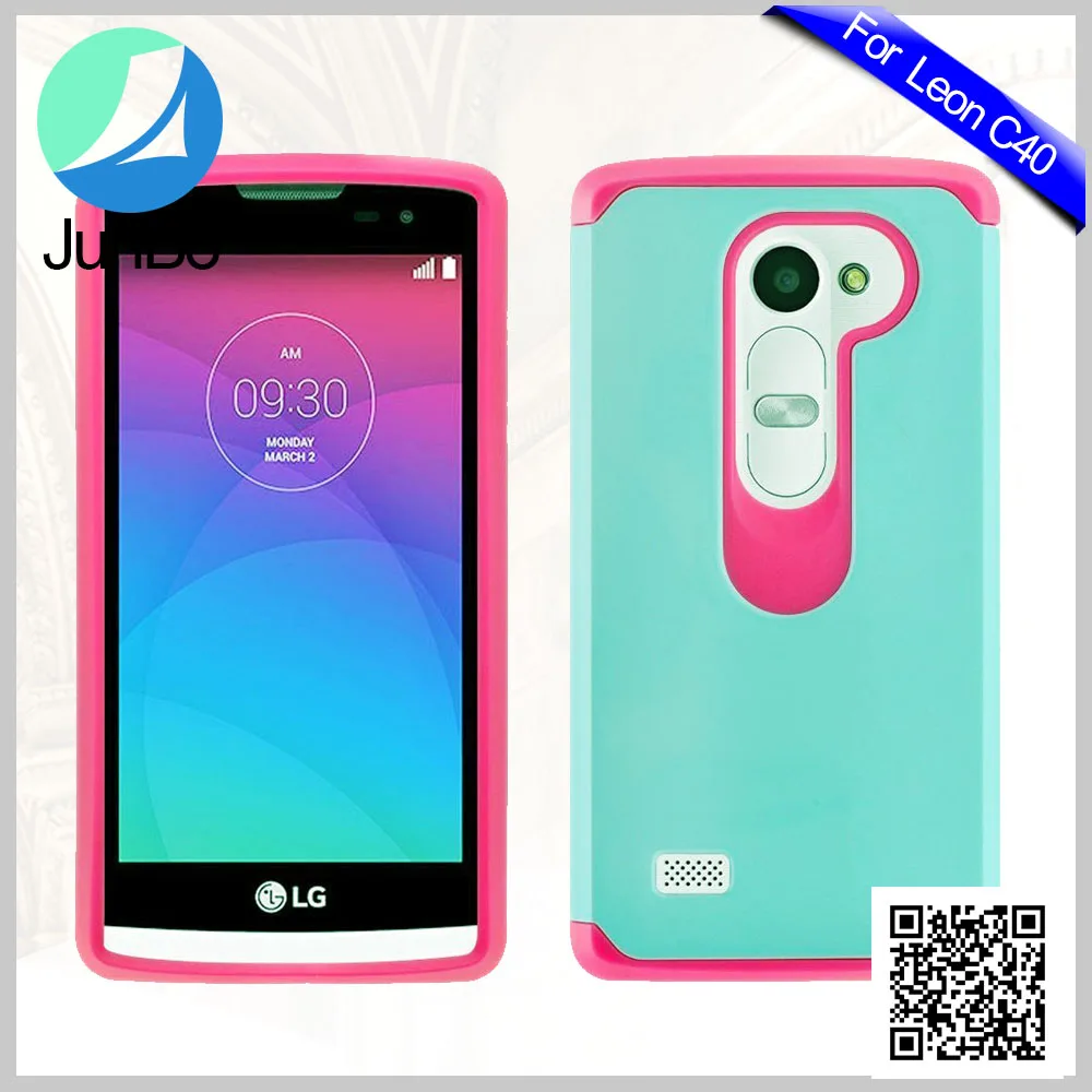2 in 1 Soft Silicon Gel Plastic Phone Case for LG Leon C40
