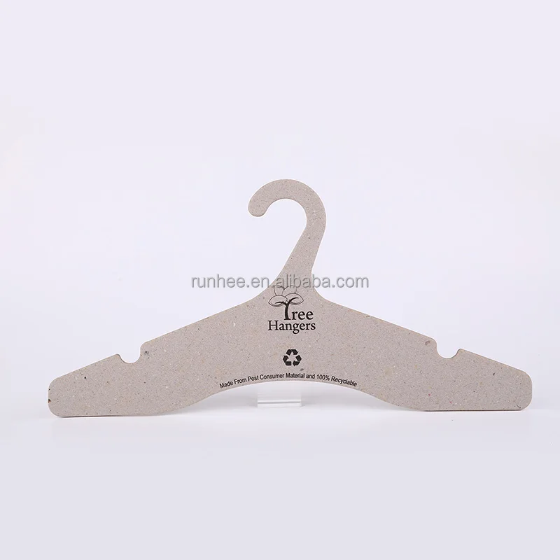 Hot design kraft cardboard Environmental protection 42cm cardboard coat hanger with CE, FSC certificated