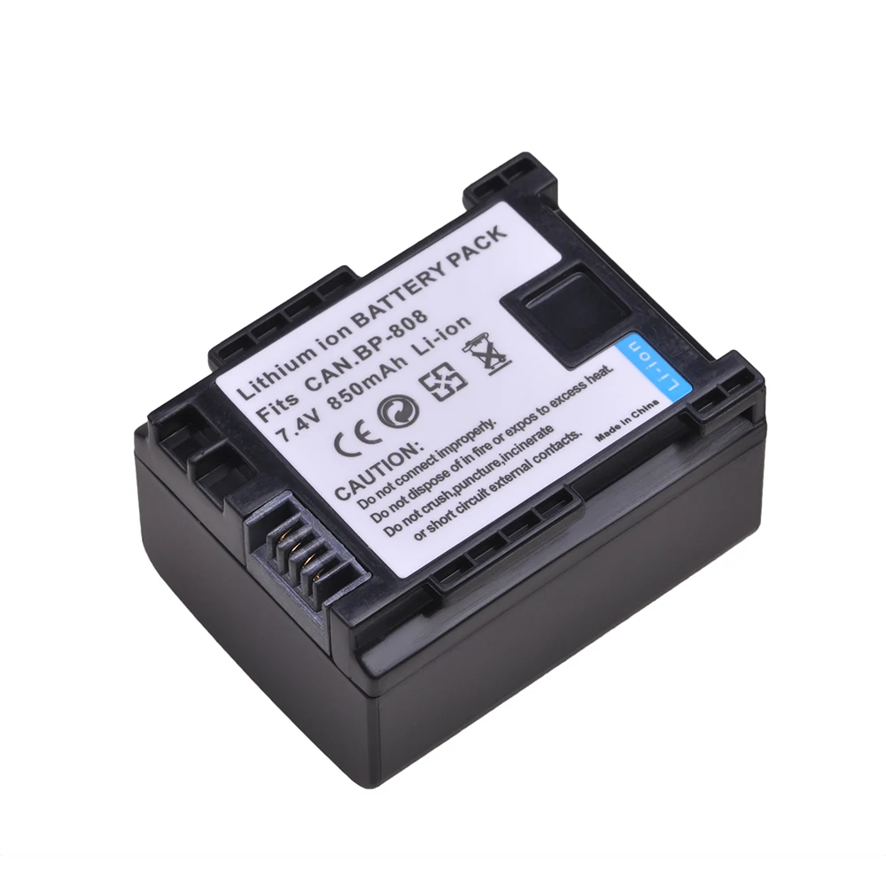  BP-808 BP-809 BP-819 BP-827 7 4 mAh 850 V литий-ионная аккумуляторная батарея для Canon FS300 FS100 XA10 VIXIA HG20 HF21 HF S11 S10