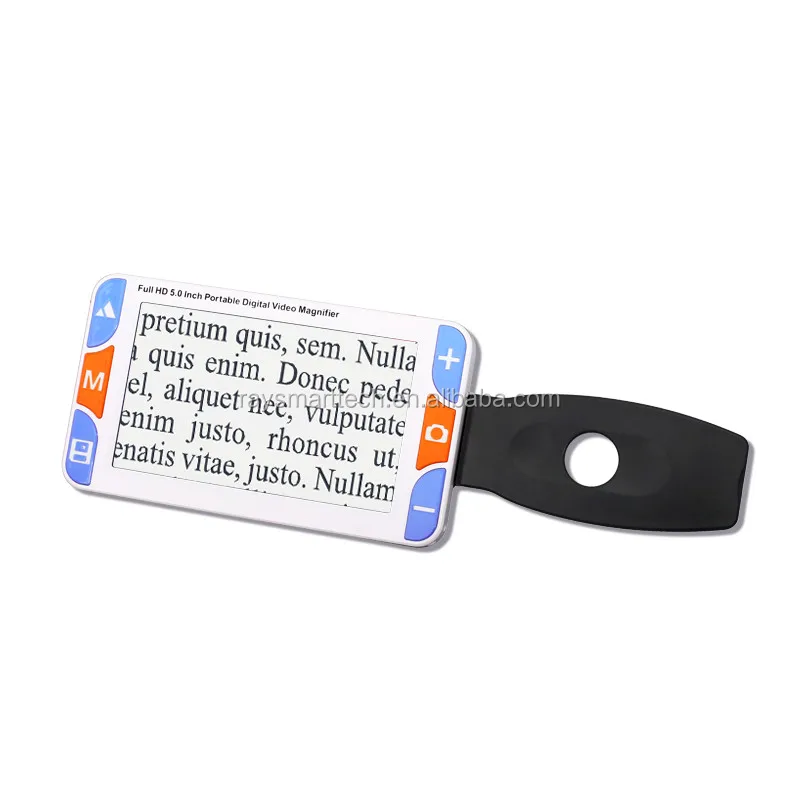 
RS500S 5 Inch Anti-glare Screen 3x to 48x Zoom Portable Handheld Low vision Digital Video Magnifier 
