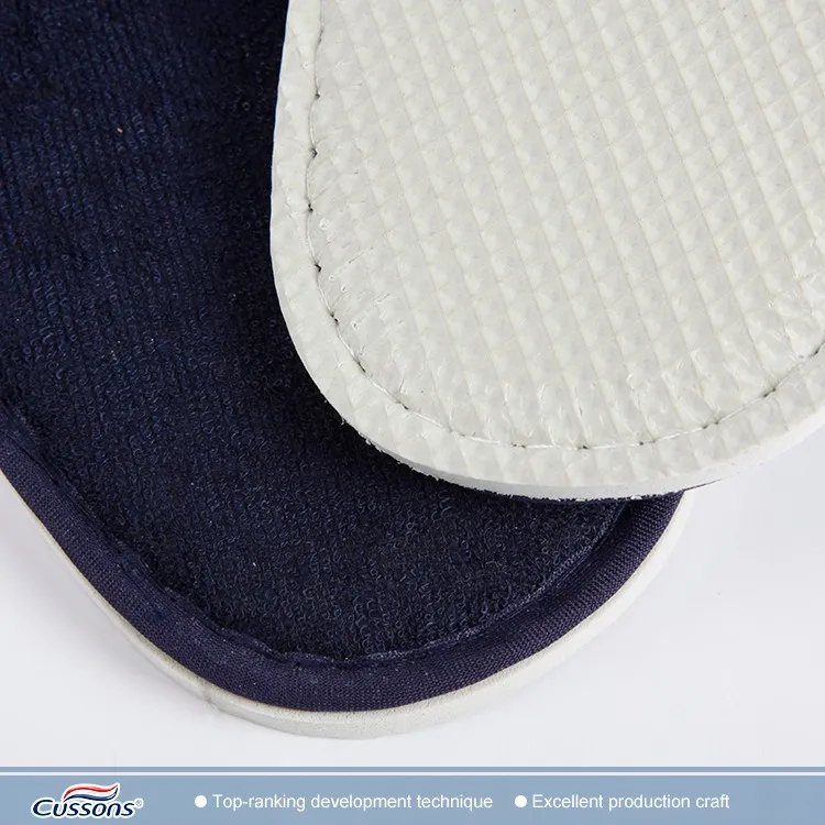 Cheap Disposable Black Hotel Slippers Cheap Personalized Slippers with Logo for Hotel Guests
