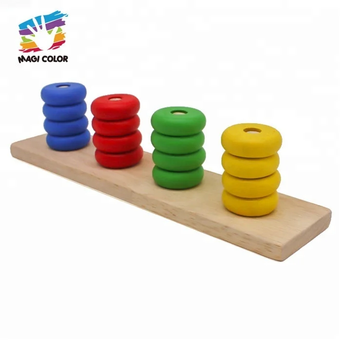 Wholesale 14 PCS teach aid combination wooden montessori materials for kids education W12F033