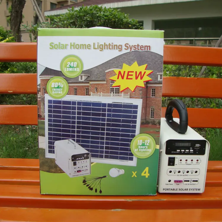 Manufacturer China solar power system home DC Portable Solar Home Lighting System for Emergency use or outdoor
