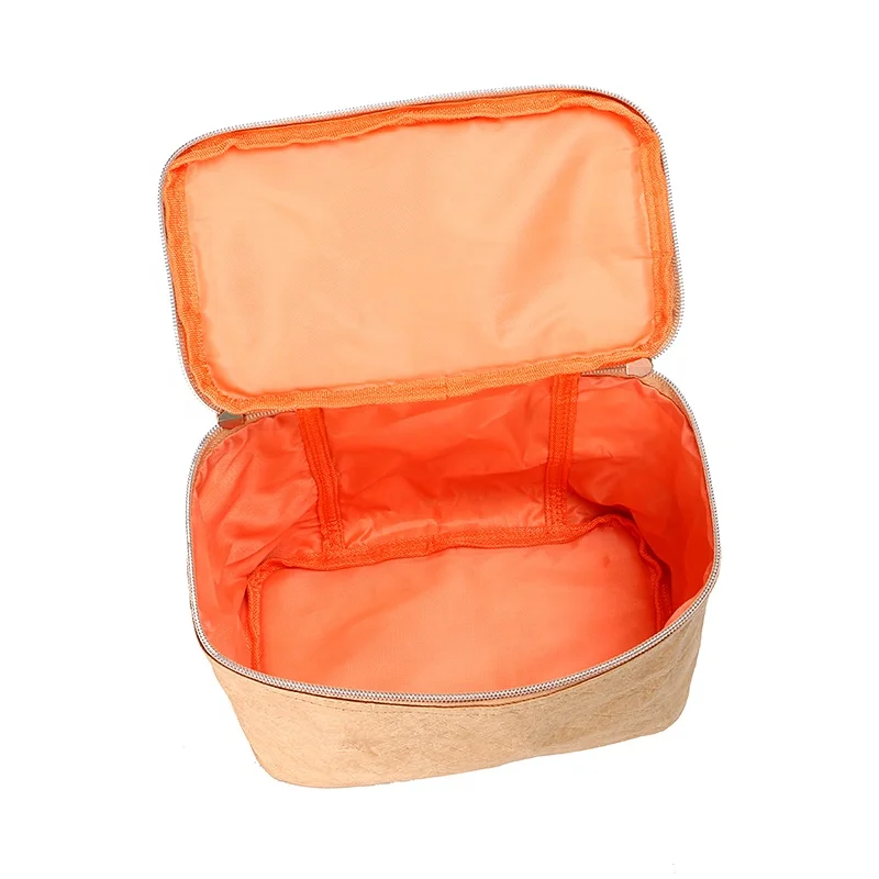 BSCI Factory Custom Design Luxury Dupont Tyvek Travel Portable Bride Makeup Bag Beauty Cosmetics Storage Case