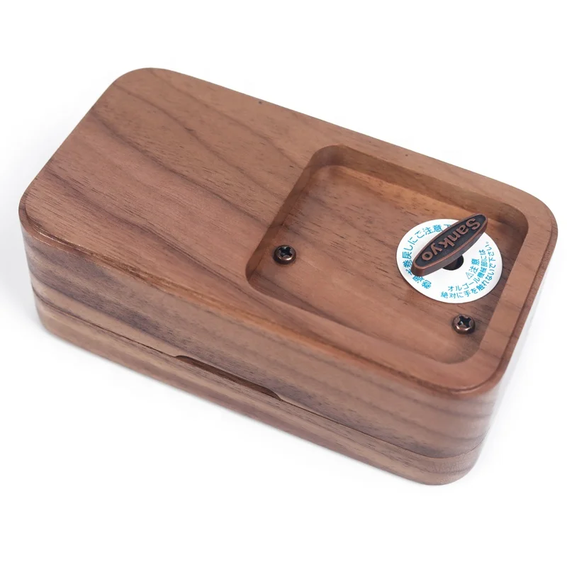 Romantic And Beautiful Wooden Ring Box Music Box