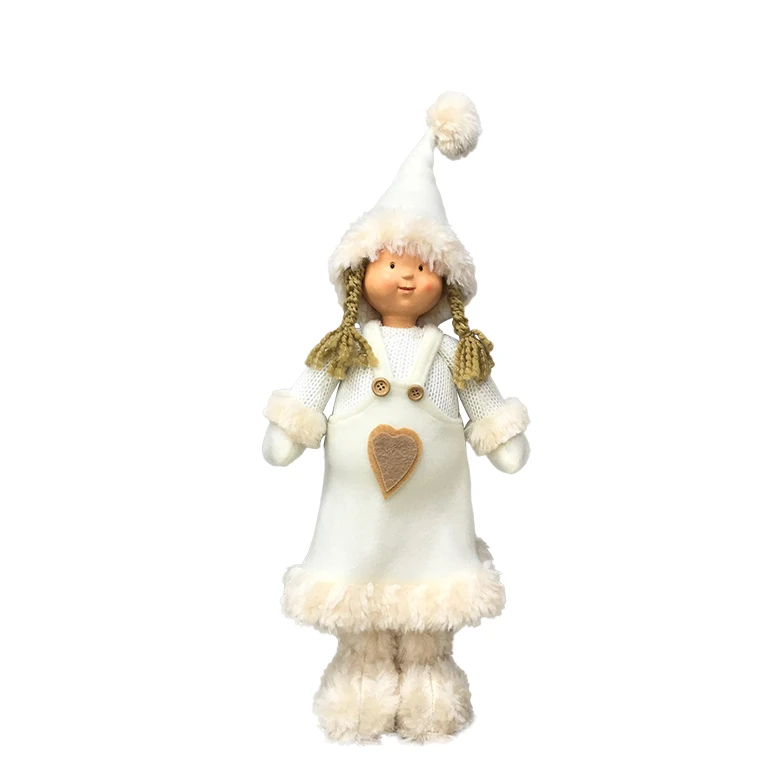 Лидер продаж, украшение для стола, вязаная шерстяная пряжа, рождественские подарки для девочек, плюшевая кукла с подтяжками, юбка для домашнего декора