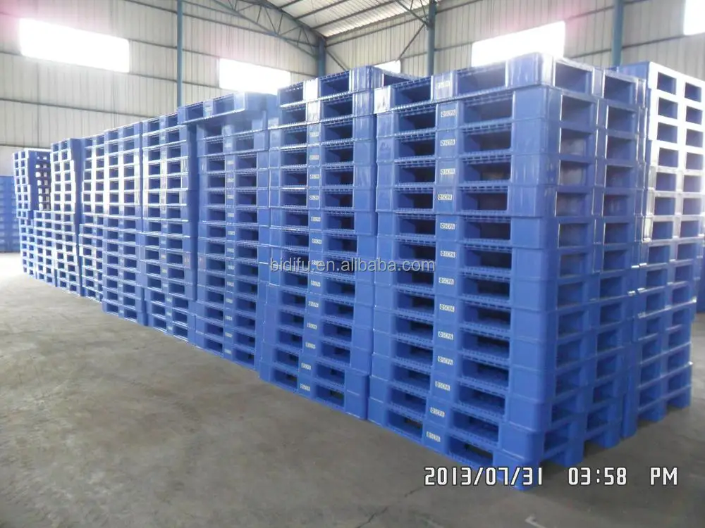 1200 x 800 3 runners dynamic 1 ton static 5 ton cheap  euro plastic pallet price for sale