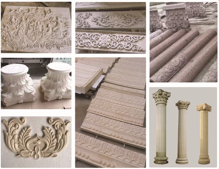 Hualong Heavy Duty High Precision 1825  CNC Carving Marble Granite Stone Engraving  Machine